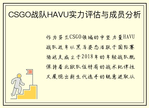 CSGO战队HAVU实力评估与成员分析